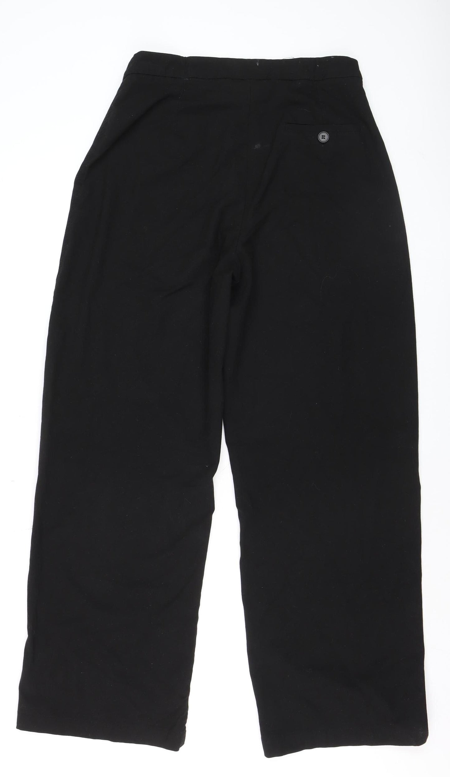 Bershka Men's Black Slim Fit Trousers Size L Polyester Blend