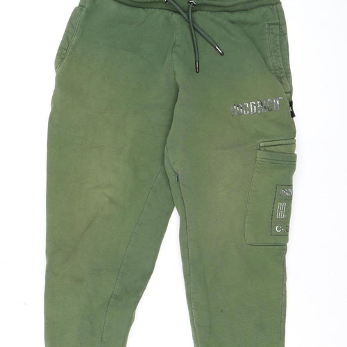 Hoodrich Green Cargo Jogger Women’s Trousers Size S Elastic Waist