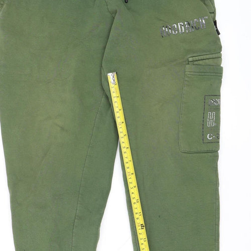 Hoodrich Green Cargo Jogger Women’s Trousers Size S Elastic Waist