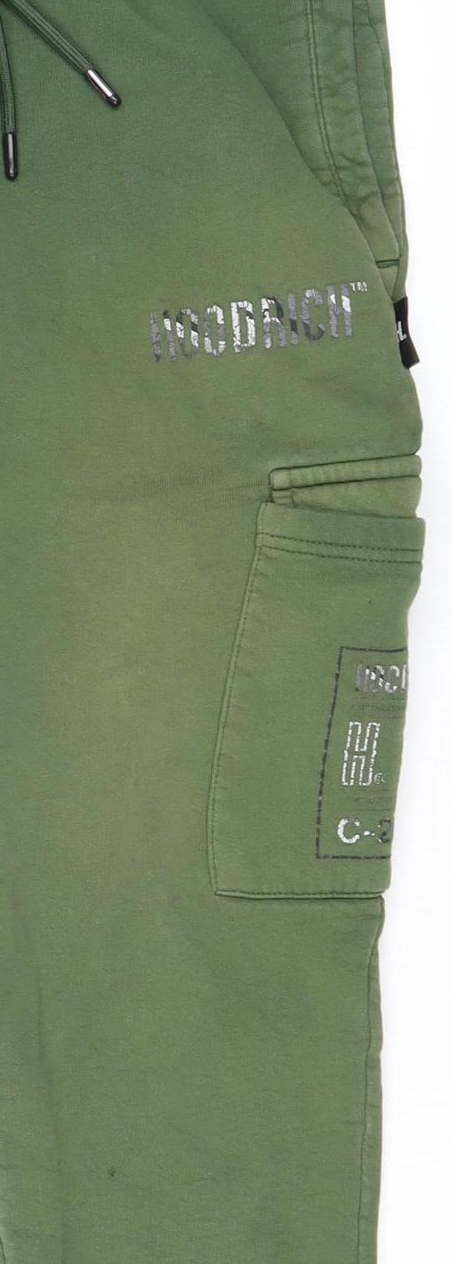 Hoodrich Green Cargo Jogger Women’s Trousers Size S Elastic Waist