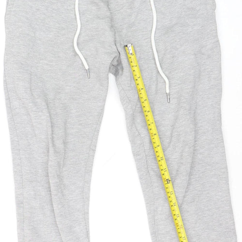 Pull & Bear Men's Grey Jogger Sweatpants Size M Elastic Waist Casual