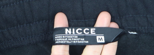 Nicce Men’s Black Jogger Trousers Size M Cotton Blend