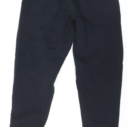 Nike Women's Black Jogger Trousers S Regular Fleece Cotton Blend