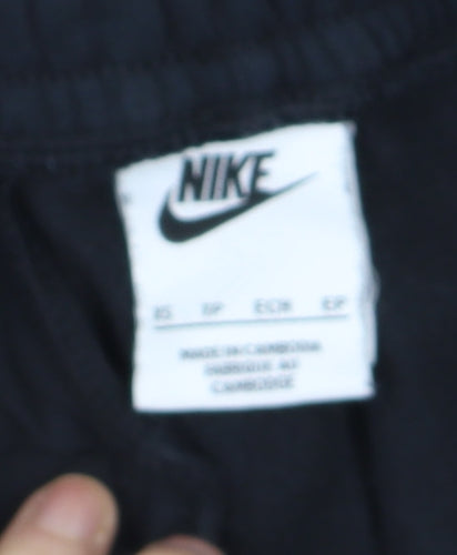 Nike Women's Black Jogger Trousers S Regular Fleece Cotton Blend