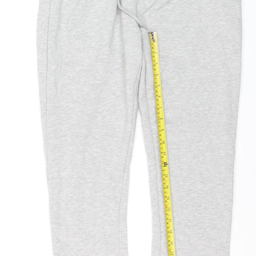 Kangaroo Poo Men's Grey Jogger Trousers L Regular Fit
