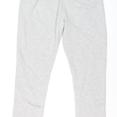 Kangaroo Poo Men's Grey Jogger Trousers L Regular Fit