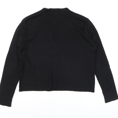 Next Women’s Black V-Neck Button Cardigan Size 14
