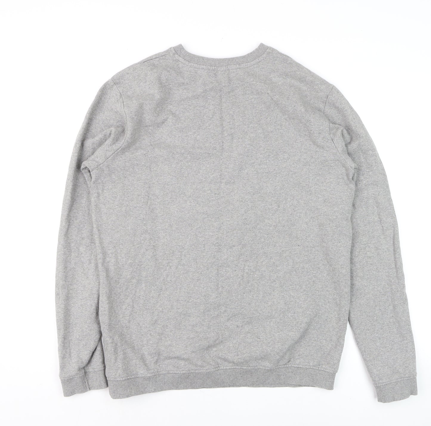 Teemill Men's Grey L Organic Cotton Animal Graphic Sweatshirt