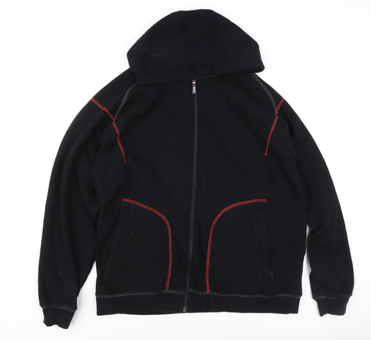 Würth Men’s Black XL Full Zip Hooded Fleece Work Jacket