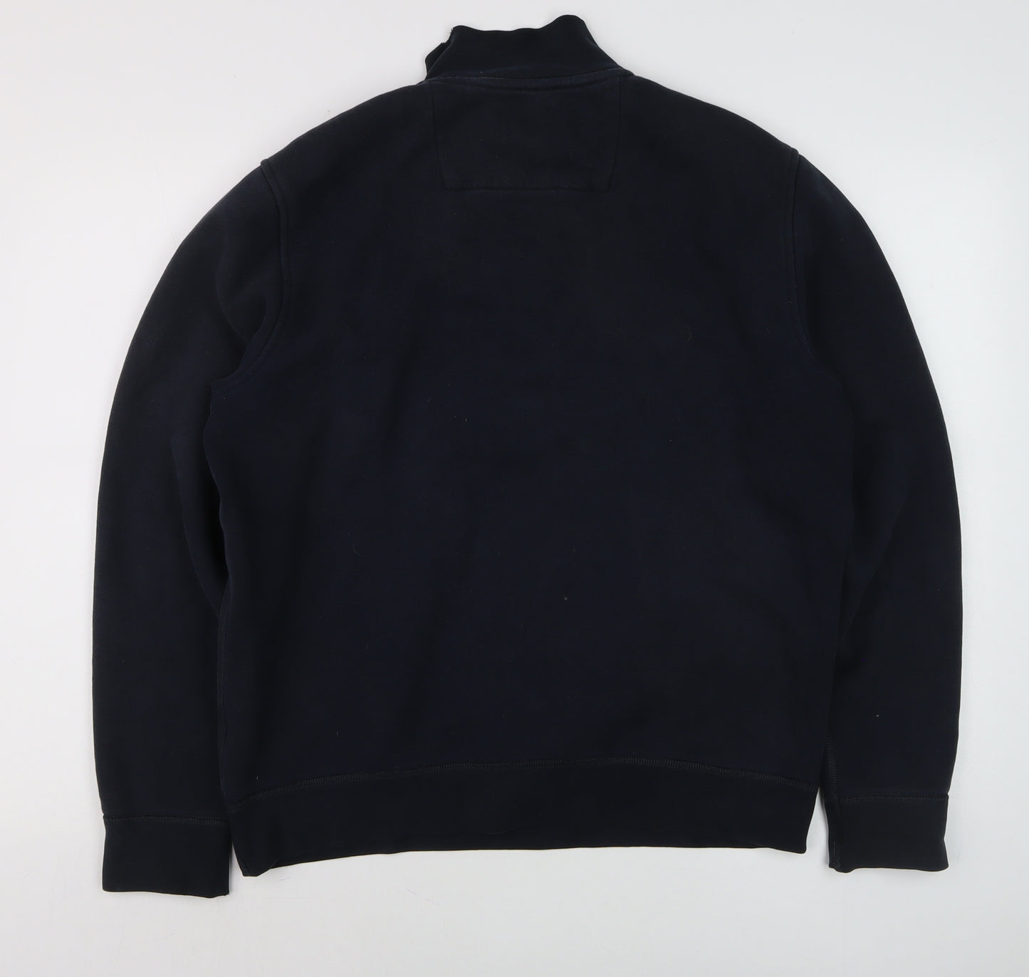 Lands' End Men's Blue 1/2 Zip Fleece Sweatshirt Medium