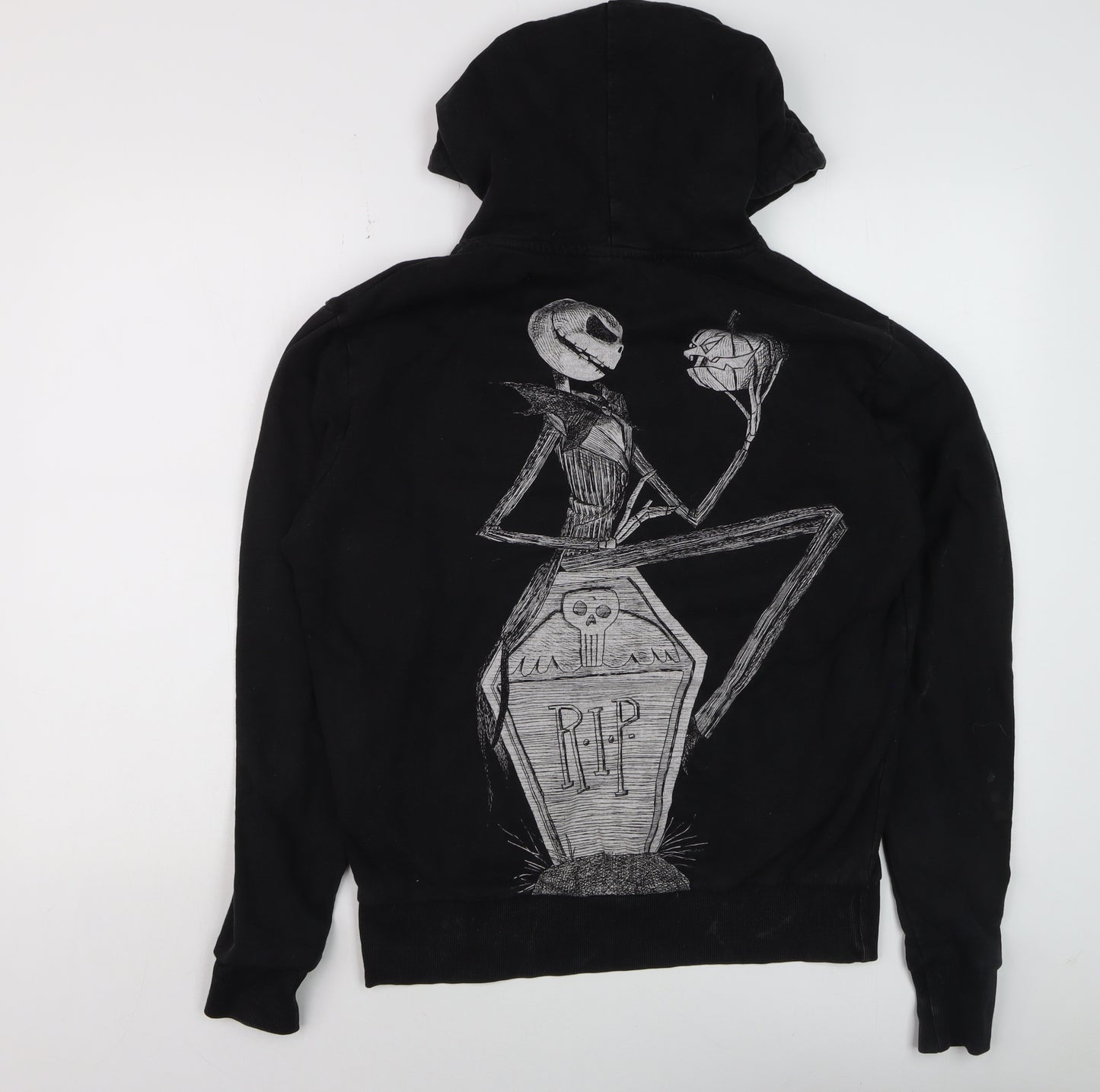 Disney Men's Black Jack Skellington Pullover Hoodie XS