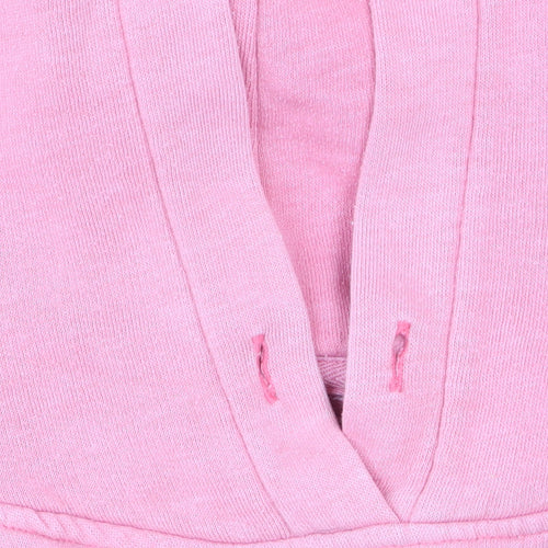 Jack Wills Womens Pink Hoodie Size 12 Pullover Graphic Print Sweatshirt