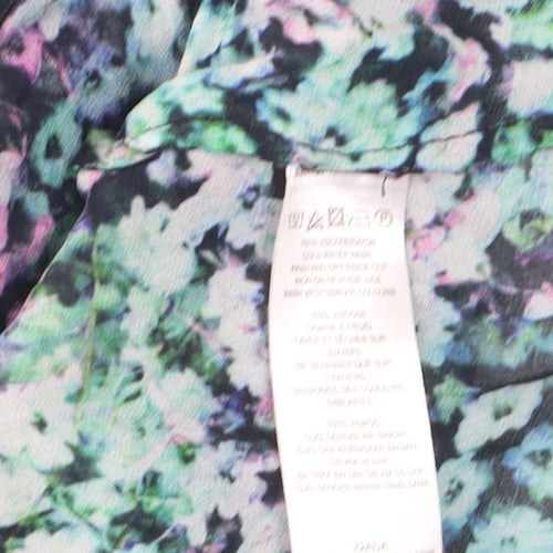 French Connection Women's Multicoloured Floral Chiffon Blouse Size 12