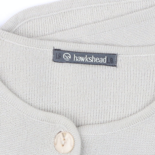 Hawkshead Women's Beige Cotton Button Cardigan M