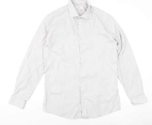 Taylor & Wright Women's White Slim Fit Long Sleeve Button-Up Shirt Size 16