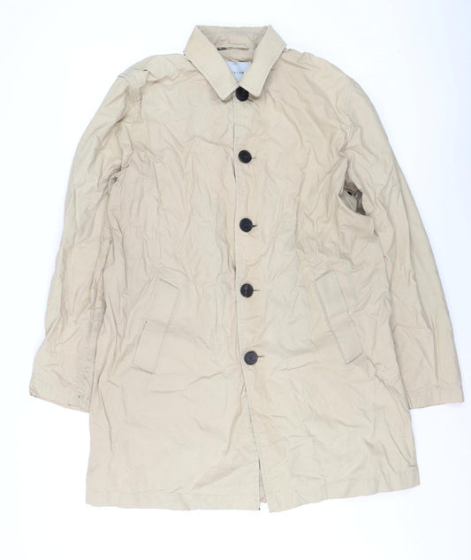 Jigsaw Women’s Beige Long Trench Coat L Classic Cotton