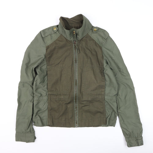 Lucky Brand Men’s Green Military Jacket M Cotton Nylon Twill