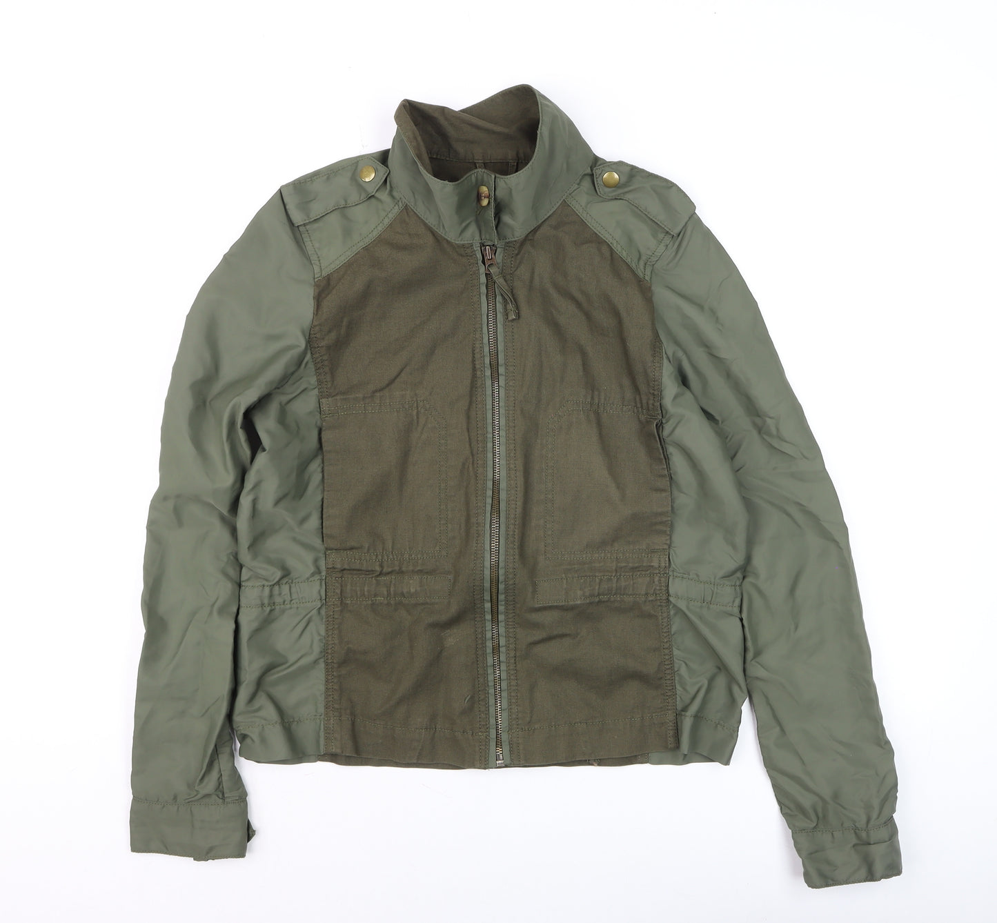 Lucky Brand Men’s Green Military Jacket M Cotton Nylon Twill