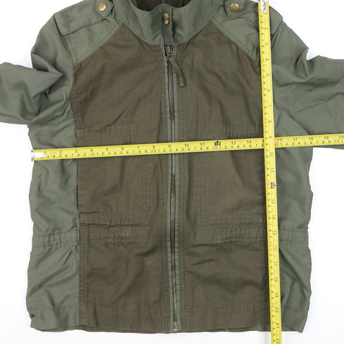 Lucky Brand Men’s Green Military Jacket M Cotton Nylon Twill