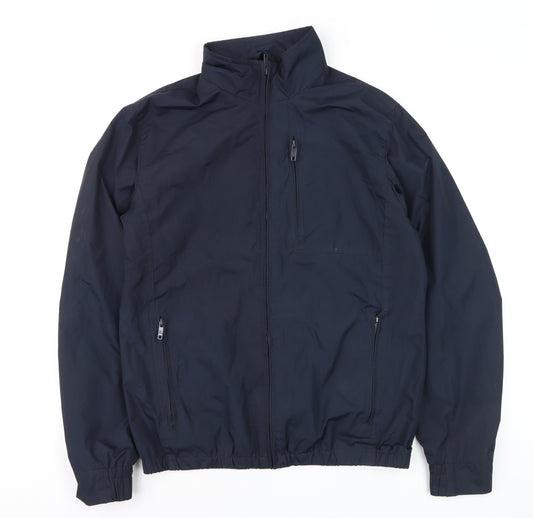 Jack & Jones Men's Blue Windbreaker Jacket Size M Polyester