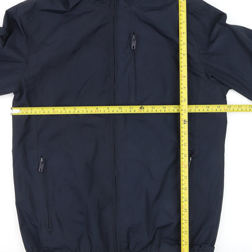 Jack & Jones Men's Blue Windbreaker Jacket Size M Polyester