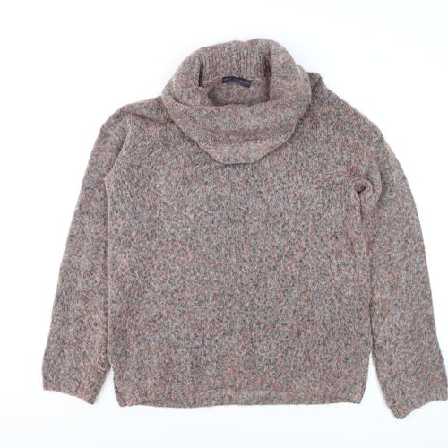 Marks and Spencer Womens Multicoloured M Cowl Neck Chunky Knit Jumper