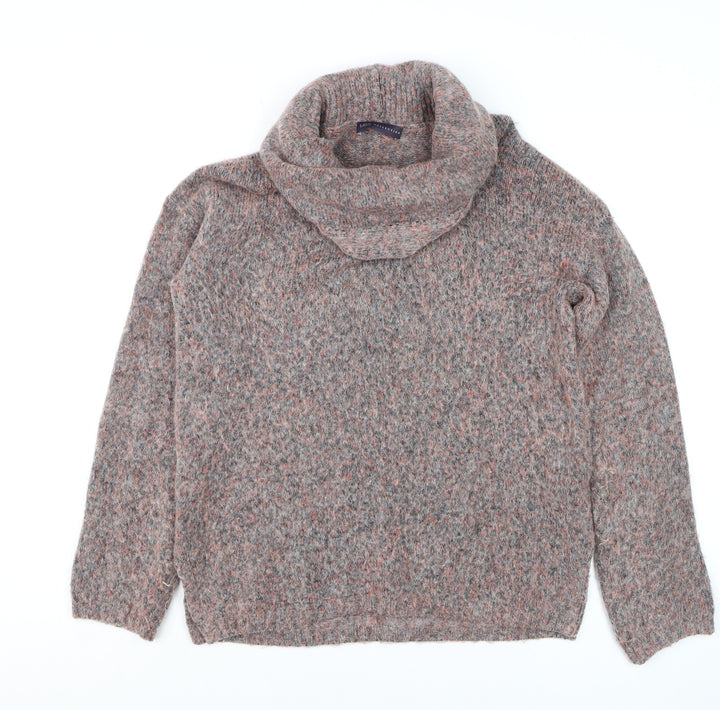 Marks and Spencer Womens Multicoloured M Cowl Neck Chunky Knit Jumper