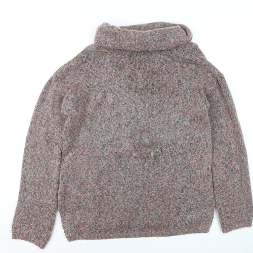 Marks and Spencer Womens Multicoloured M Cowl Neck Chunky Knit Jumper