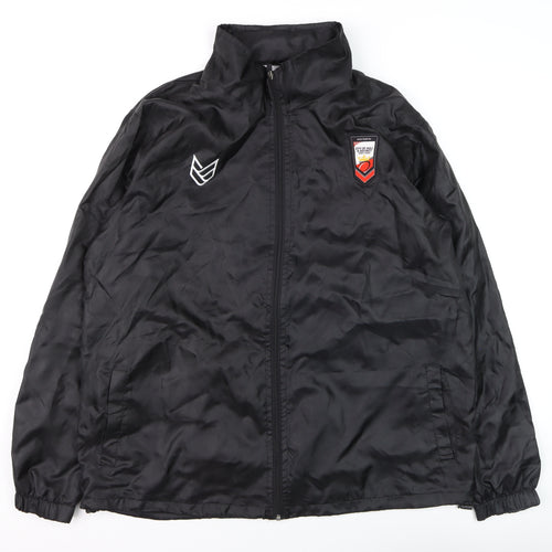 APX Men's Black XL Windbreaker Jacket Lightweight Full Zip Sportswear
