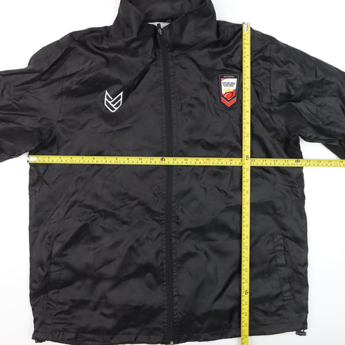 APX Men's Black XL Windbreaker Jacket Lightweight Full Zip Sportswear