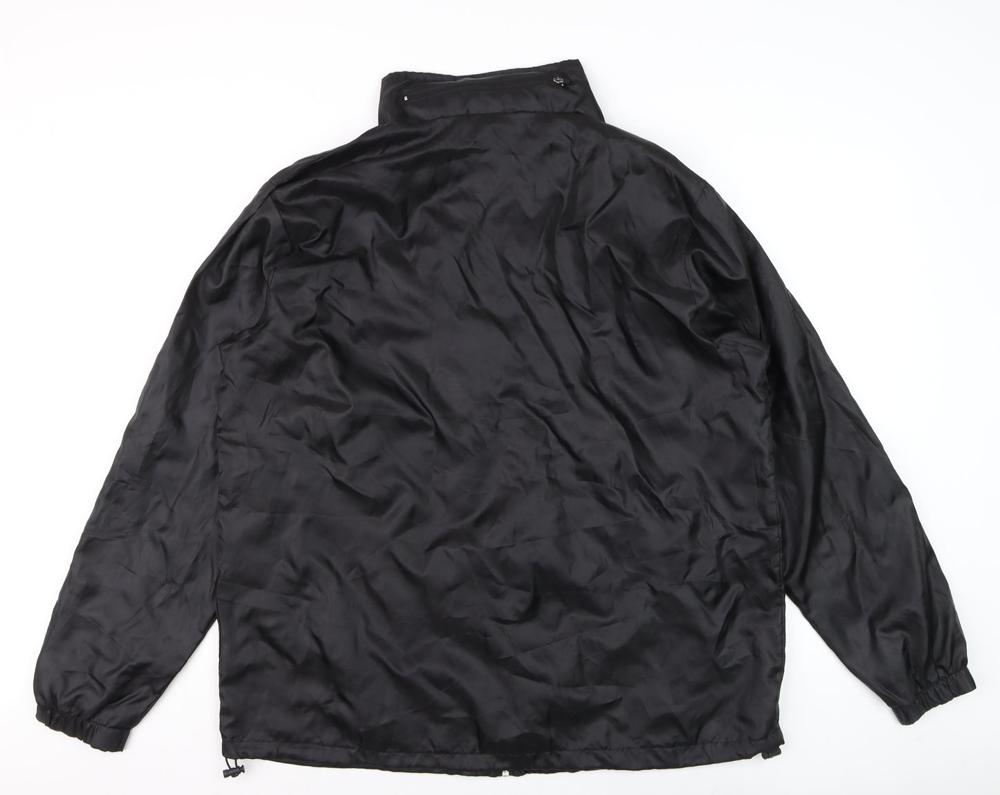APX Men's Black XL Windbreaker Jacket Lightweight Full Zip Sportswear