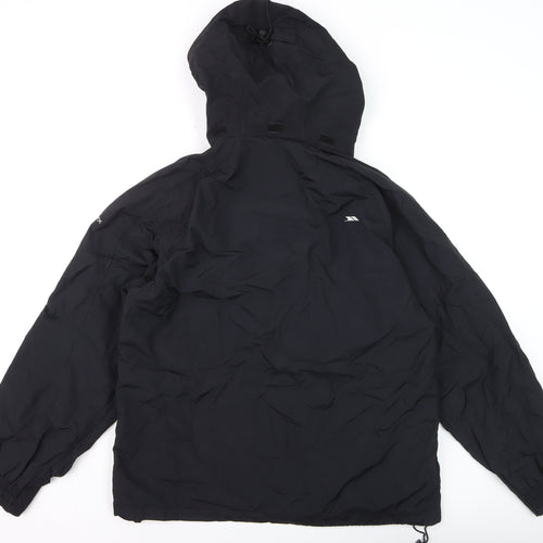 Trespass Men's Black XS Waterproof Hooded Rain Jacket