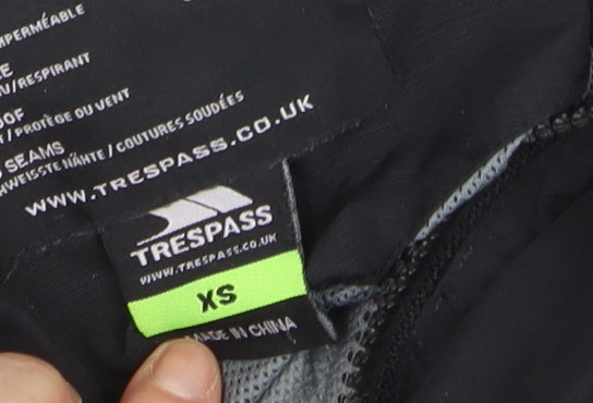 Trespass Men's Black XS Waterproof Hooded Rain Jacket