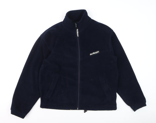 Anzi Besson Men's Blue Fleece Full Zip Jacket Size M