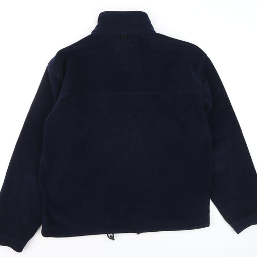 Anzi Besson Men's Blue Fleece Full Zip Jacket Size M