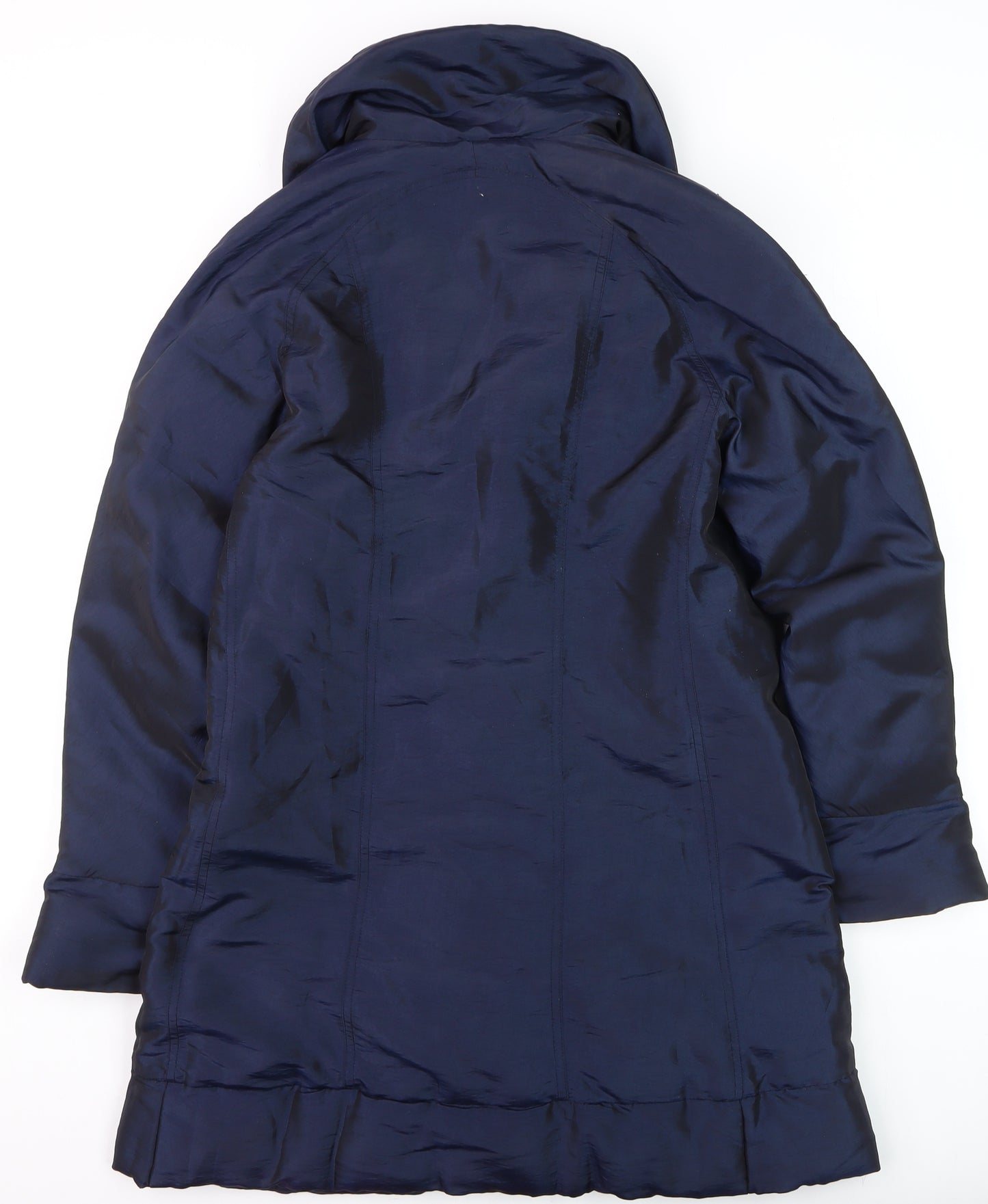 Marks and Spencer Per Una Women's Blue Long Overcoat Size M