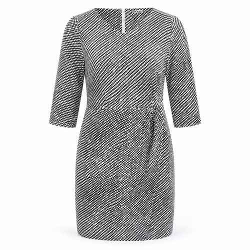 Marks and Spencer Women’s Black White Geometric Sheath Dress Size 14