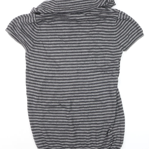 Marks and Spencer Women’s Grey Striped Knit Tunic Top UK 12