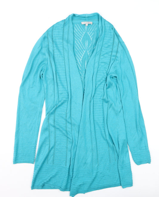 Marks and Spencer Women’s Blue Cardigan L Lightweight Knit