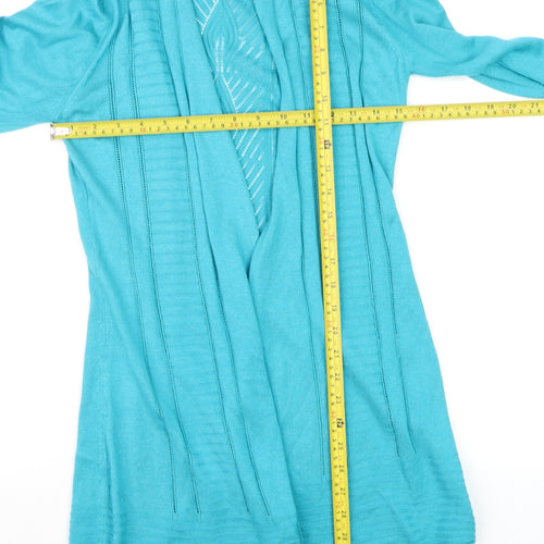 Marks and Spencer Women’s Blue Cardigan L Lightweight Knit