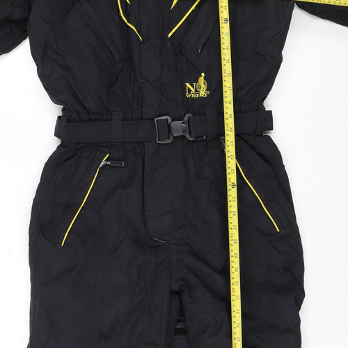 No Where Mens Black Yellow Ski Suit M Breathable Winter Snowsuit