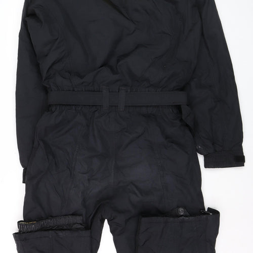 No Where Mens Black Yellow Ski Suit M Breathable Winter Snowsuit
