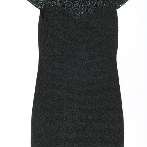 Phase Eight Women’s Black Lace Bodycon Dress UK 10 Elegant Party Wear