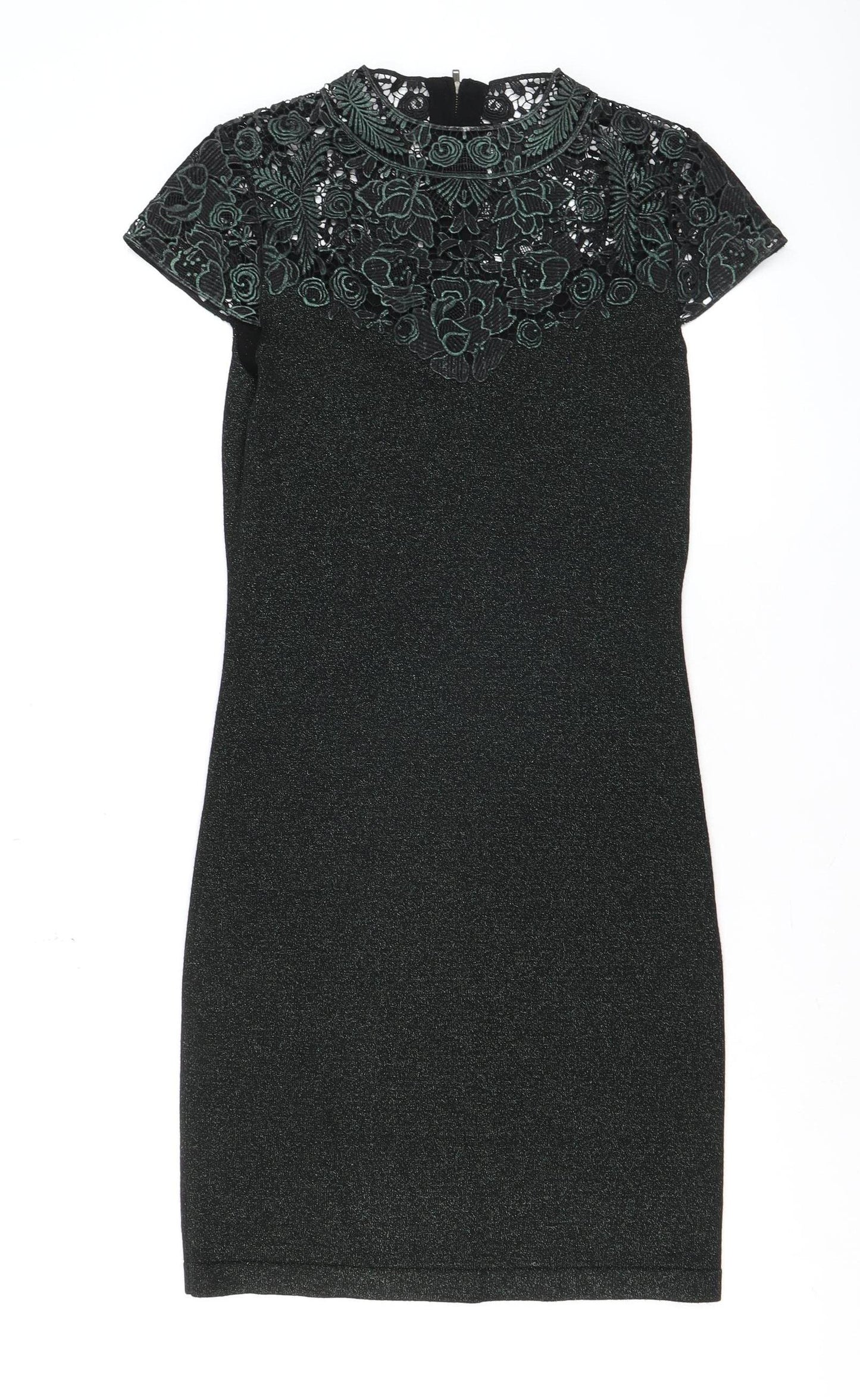 Phase Eight Women’s Black Lace Bodycon Dress UK 10 Elegant Party Wear