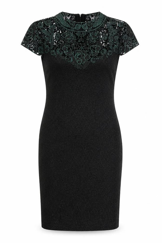 Phase Eight Women’s Black Lace Bodycon Dress UK 10 Elegant Party Wear