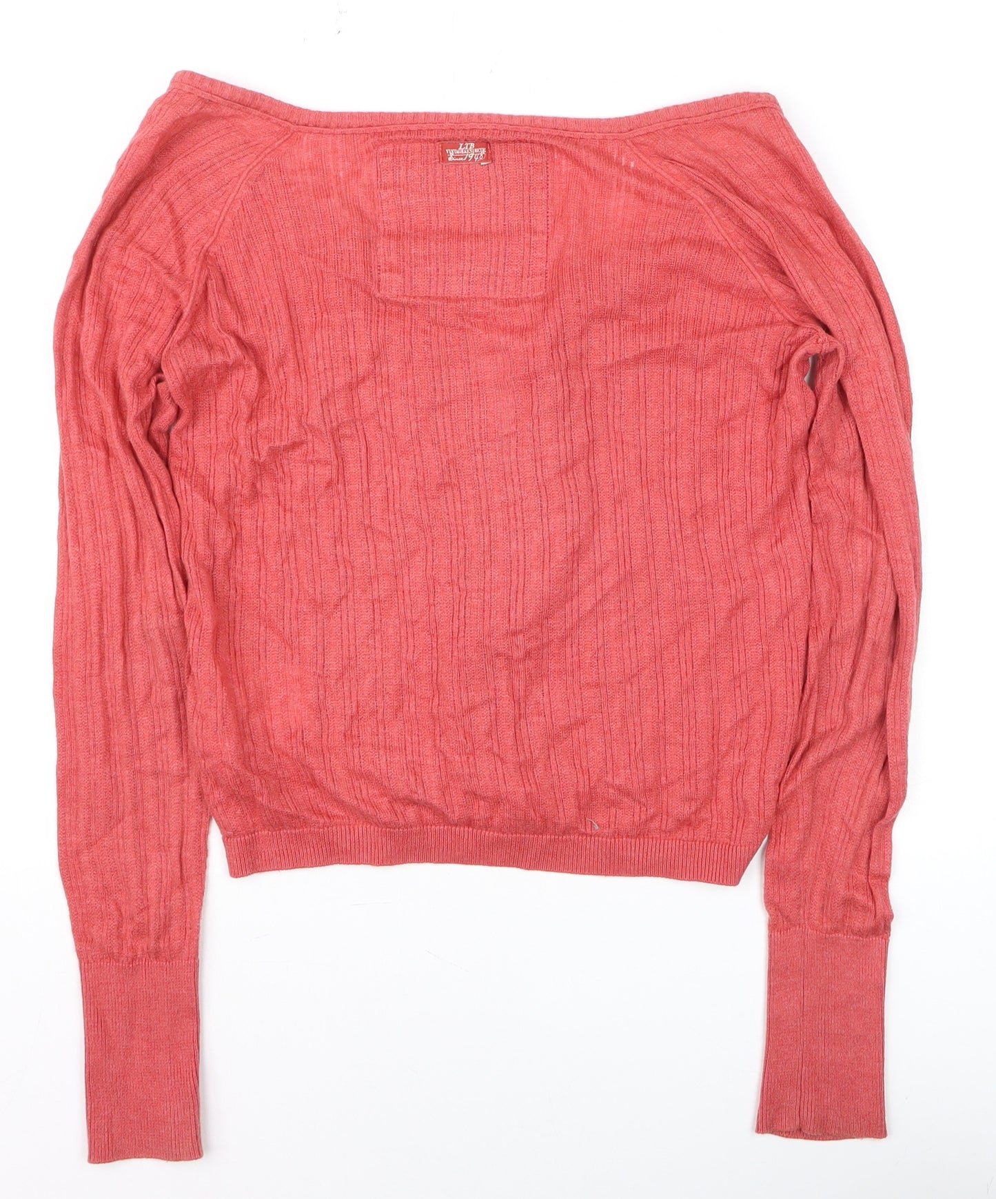 LTB Women’s Red V-Neck Button Up Cable Knit Cardigan XS