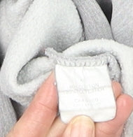 RDS Mens Grey Pullover Hoodie L Graphic Fleece Sweatshirt