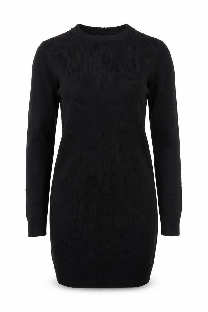 Front view of Brave Soul Women Black, size 8, Crew Neck Long Sleeve jumper