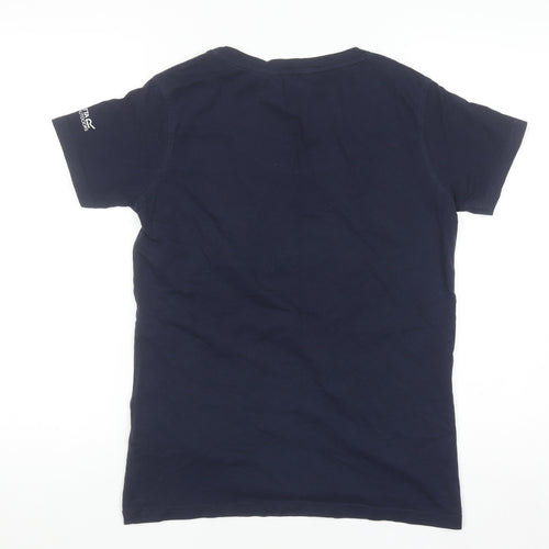 Regatta Women's Blue Cotton Graphic T-Shirt Size 10 Crew Neck Outdoor