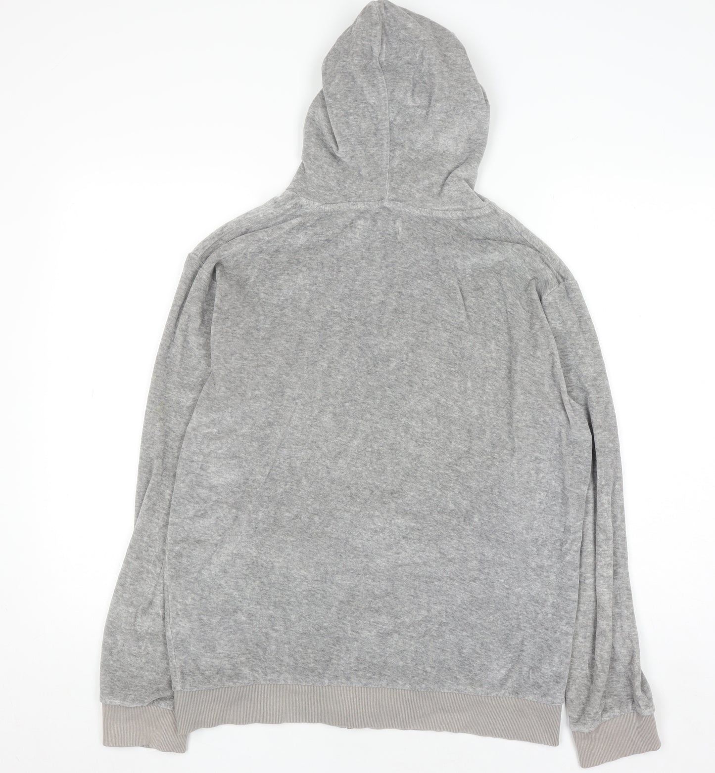 King Kouture Men's Grey Full Zip Hoodie Size M Cotton